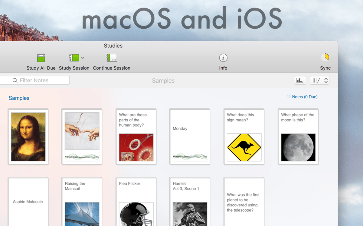 macOS and iOS