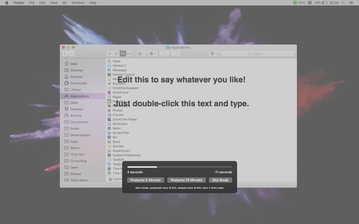 Edit this to say whatever you like! Just double-click this text and type.