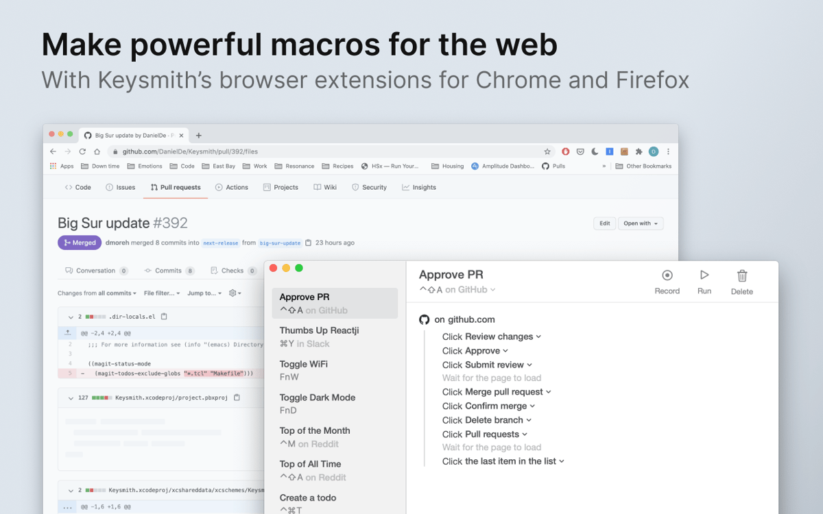 Make powerful macros for the web