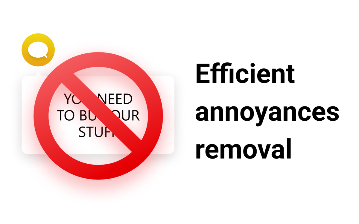 Efficient annoyances removal