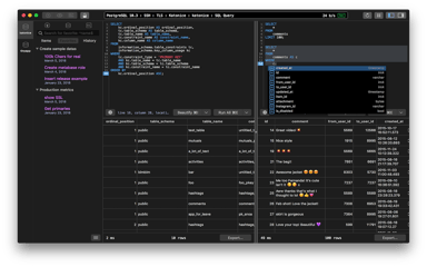 Powerful SQL editor