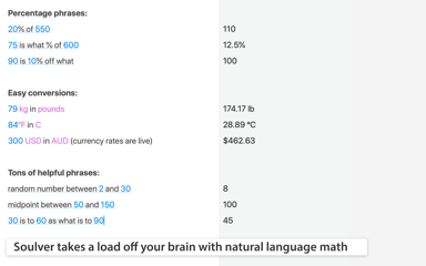 Soulver takes a load off your brain with natural language math