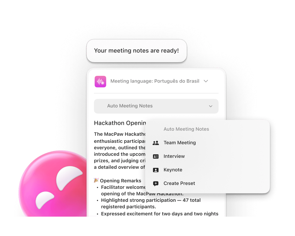 Let AI take your meeting notes